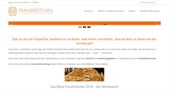 Desktop Screenshot of franzbroetchen.de